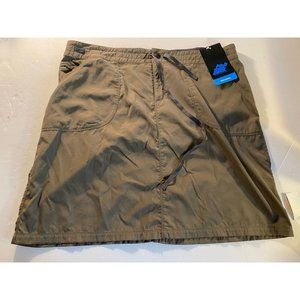 Eastern Mountain Sports Women’s Skirt Size16 Olive Green Pocket Golf Hike Nylon
